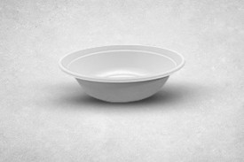 32oz White Biodegradable Bagasse Salad Bowls