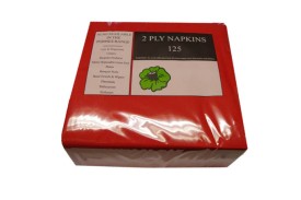 Red Luxury Napkins 2 PLY QTY 2000