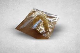 7″x7″ Brown/Kraft Recyclable Clear Film Front Bags
