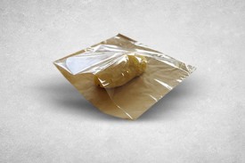 8.5″x8.5″ Brown/Kraft Recyclable Clear Film Front Bags