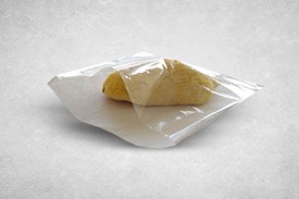 6″x6″ White Paper Recyclable Clear Film Front Bags