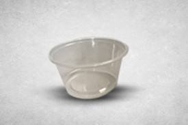 3.25oz Clear Plastic Recyclable Portion Pots with Lids